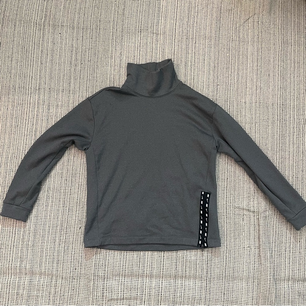 NIKE Women's Therma Funnel Neck Sweater Pullover Size XS In Gray